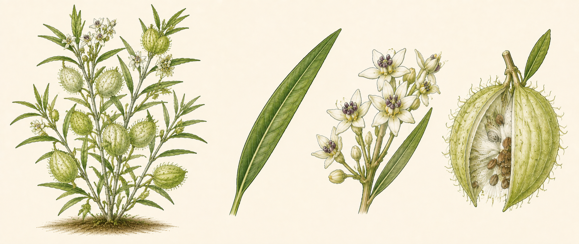 Botanical illustration of Balloonplant