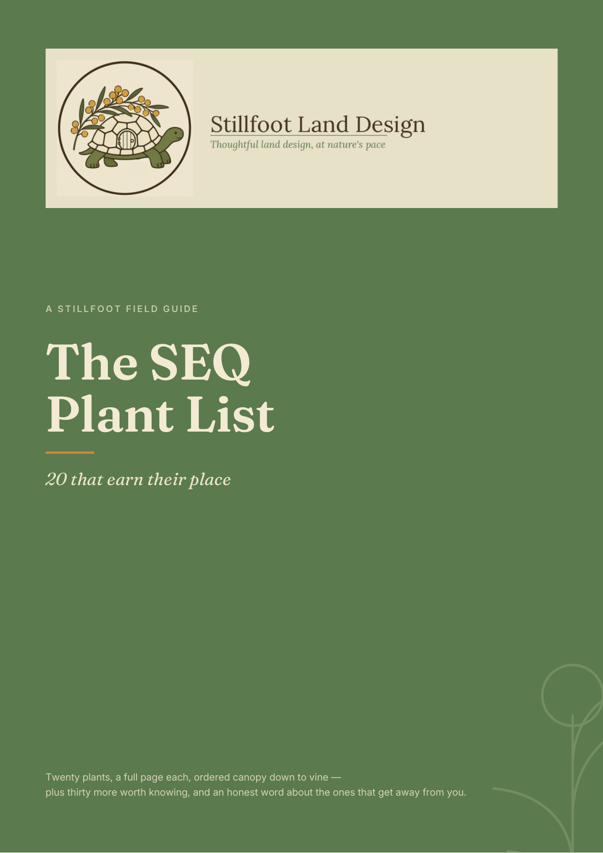 Cover of the SEQ Plant List guide